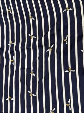 Striped Navy and White Striped Bumble Bee Scarf